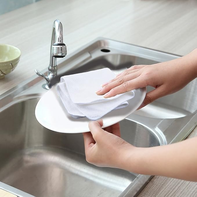 KinHwa Kitchen Washcloths for Dishes Absorbent Microfiber Dish Cloths Quick Dry - Image 4