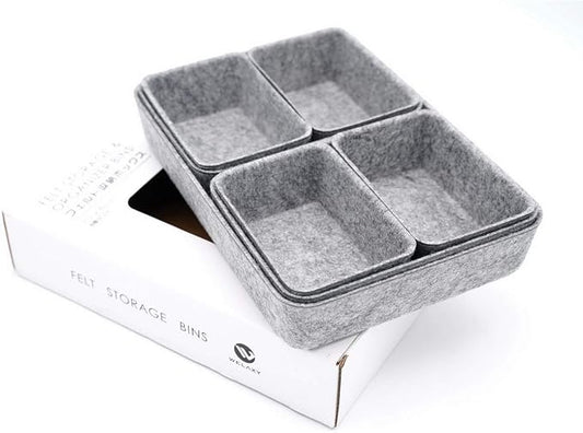 Welaxy Office drawer organizers trays felt storage bin organize dividers Box by Welaxy