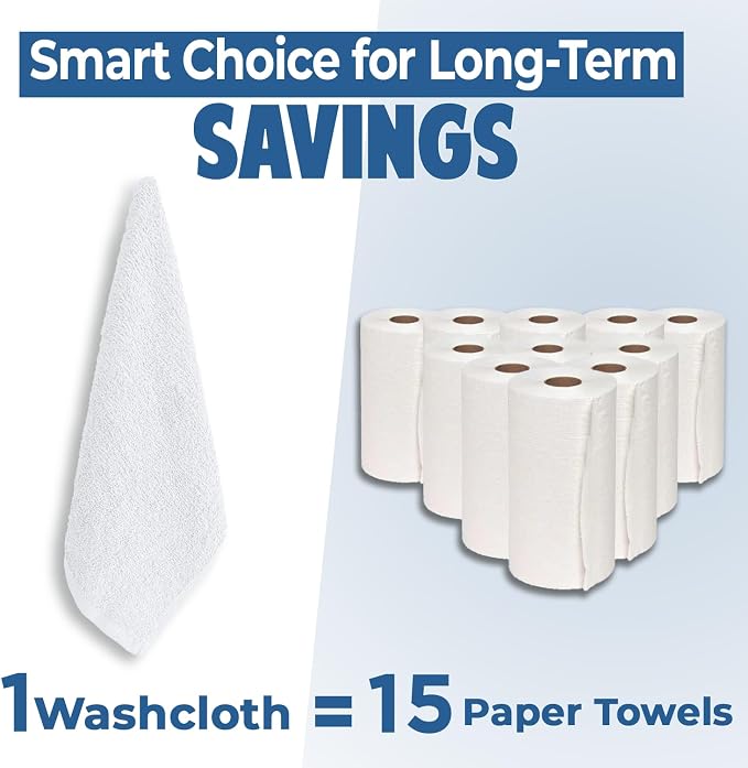 DAN RIVER 24 Pack Wash Cloths for Showering - Image 6