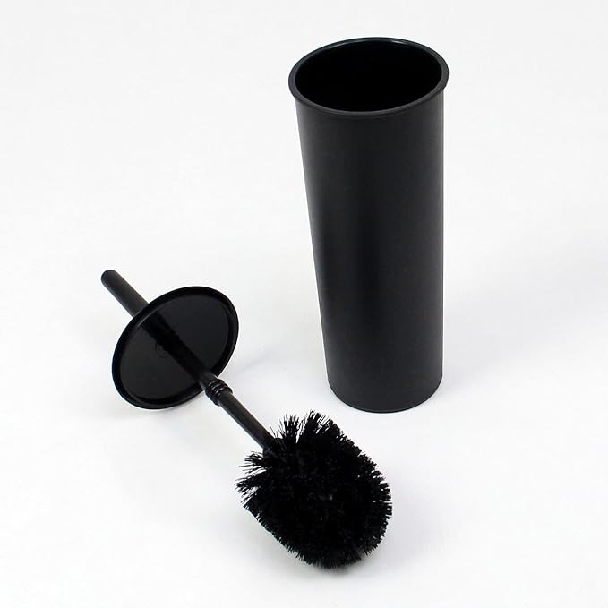 Casaphoria Compact Freestanding Plastic Toilet Bowl Brush and Holder - Image 7