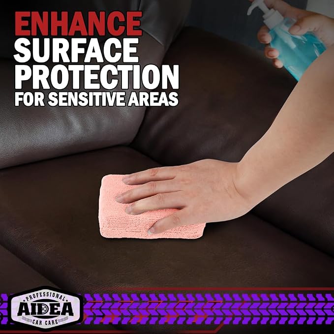 AIDEA Microfiber Applicator Pad-8Pack, Car Wash Sponge, Premium Microfiber - Image 6