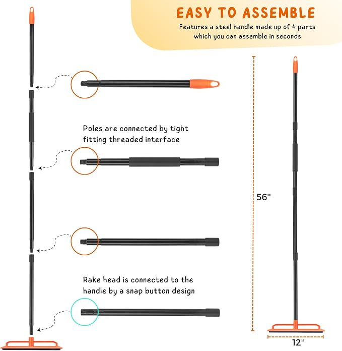 Carpet Rake, Pet Hair Removal Tool - Image 7