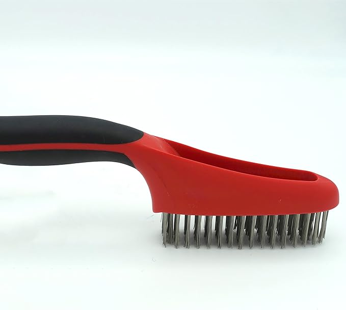Red Devil 4162 Soft Grip Stainless Steel Wire Brush - Image 4