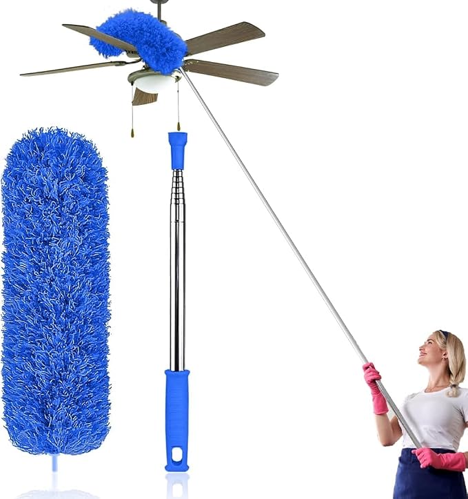 Dusters for Cleaning High Ceiling Fan, Microfiber Feather Duster by AIYINGLAI
