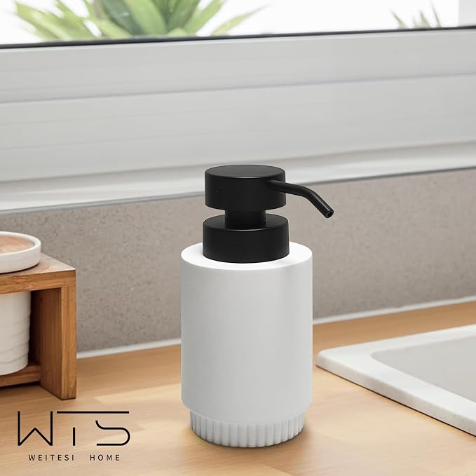 Resin Soap Dispenser for Bathroom, Hand Lotion Liquid Dispenser Easy-to-Press - Image 6