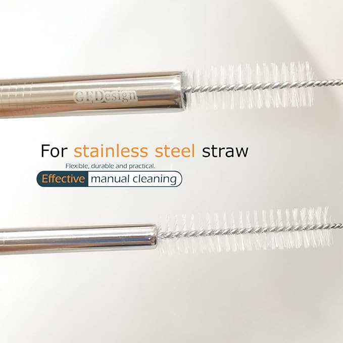 Drinking Straw Cleaning Brushes Set 15" Extra Long 10mm Extra Wide Pipe Tube - Image 4
