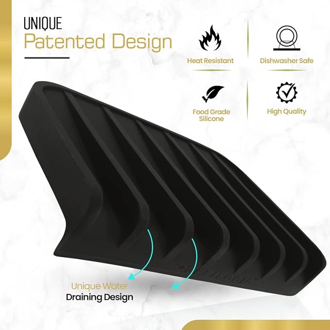 Effilogic Silicone Sponge Holder – Self-Draining Kitchen Sink Organizer - Image 4