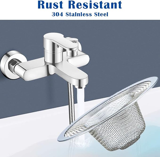 40 pcs Heavy Duty Stainless Steel Slop Basket Filter Trap, 2.75" Top / 1" Mesh - Image 6