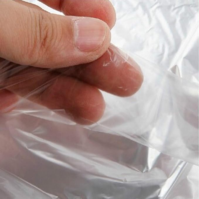100 PCS Dry Cleaner Bags Plastic Clear 35.4 Inches Can be Hung Transparent - Image 5