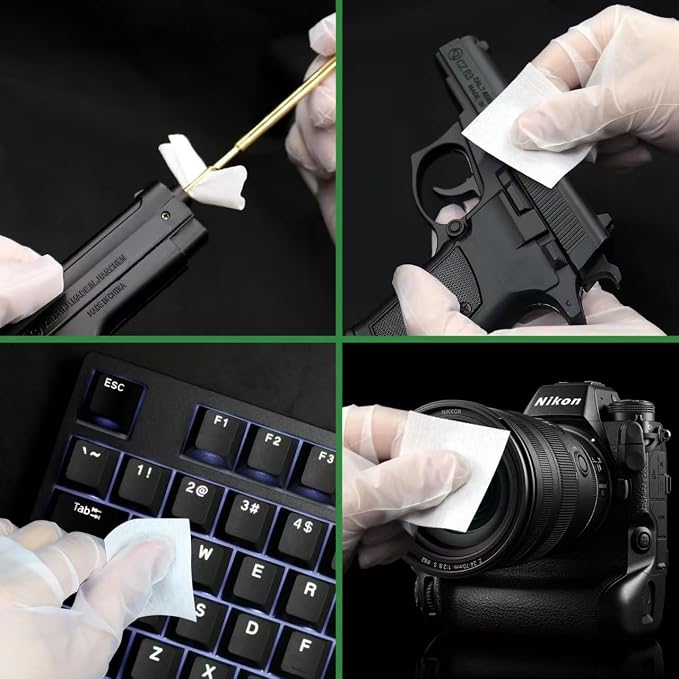 3000/1500PCS Gun Cleaning Patches+CLP Oil, Professional Wipes - Image 6