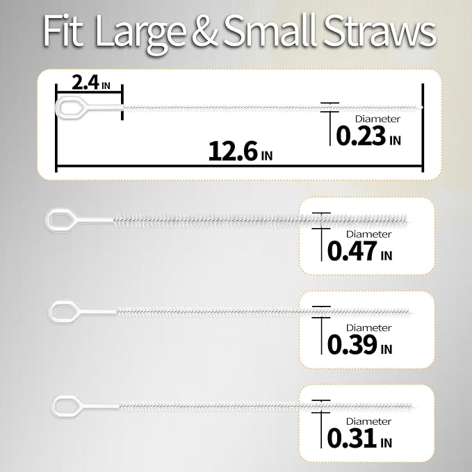 Heavy Duty Straw Cleaner Brush - Image 3