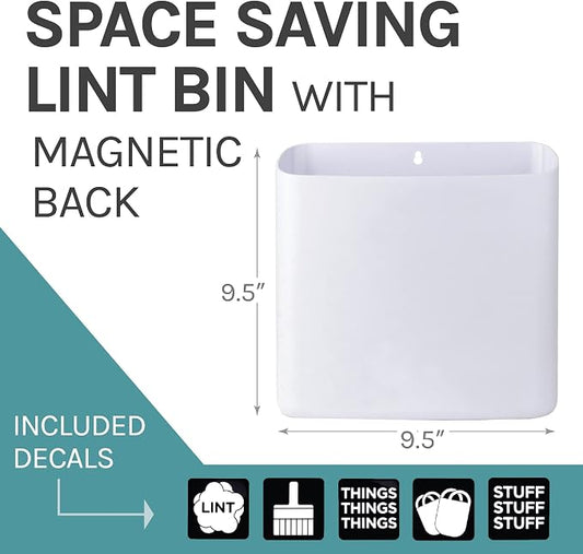 JS Jackson Supplies Large White Lint Bin - Image 2