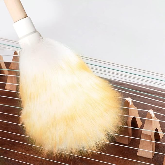 Duster Made of Lambswool with Solid Wood Handle and Lanyard, Antistatic Duster - Image 4