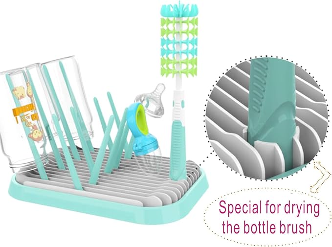 Baby Bottles Drying Rack, Folding Drainer - Image 4