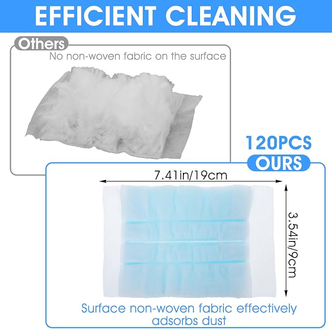 120 Pcs Duster Refills, Electrostatic Disposable Dusters Refills Compatible - Image 2