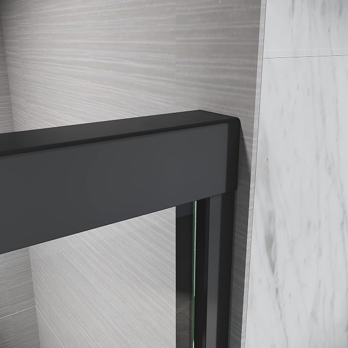 56-60" W x 72" H Adjustable Semi-Frameless Sliding Shower Door, Certified 3/8" - Image 3