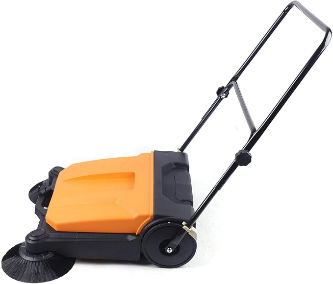 Industrial Floor Sweeper 26" 15L Hand-Push Sweeping Sweeper 360° Rotary Sweeper - Image 4