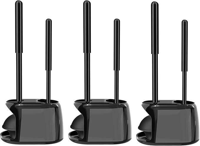 SetSail Toilet Brush and Plunger Set, 3 Pack Toilet Plungers by SetSail