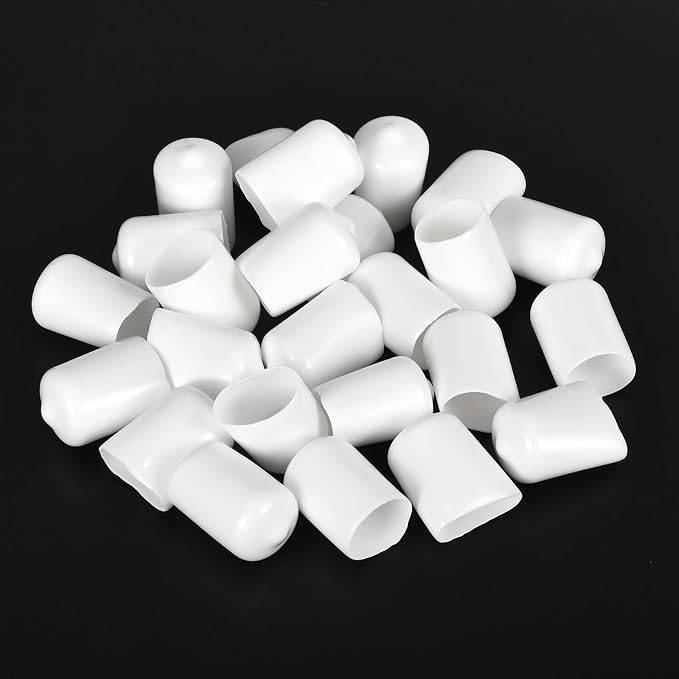 uxcell 20pcs Rubber End Caps 14mm ID Vinyl Round End Cap Cover Screw Thread - Image 4