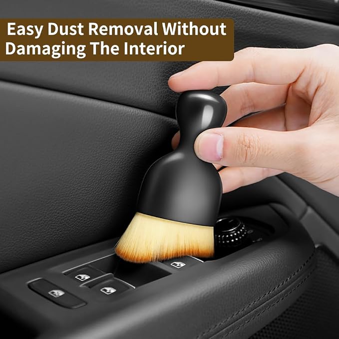 Car Interior Cleaning Brush Set, Air Vents, Screens & Leather – Scratch-Free - Image 3