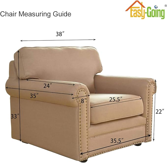 Easy-Going Stretch Chair Sofa Slipcover 1-Piece Couch Sofa Cover Furniture Protector Soft with Elastic Bottom for Kids, Pet. Spandex Jacquard Fabric Small Checks (Chair, Wine)