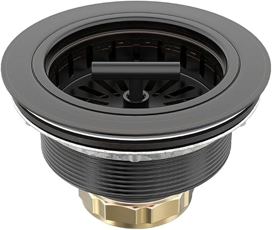 KONE 3-1/2 Inch Bronze Kitchen Sink Drain Assembly Kit by KONE