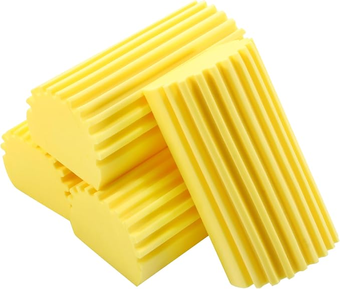 4-Pack Damp Cleaning Sponge Brush Set by Adyoney