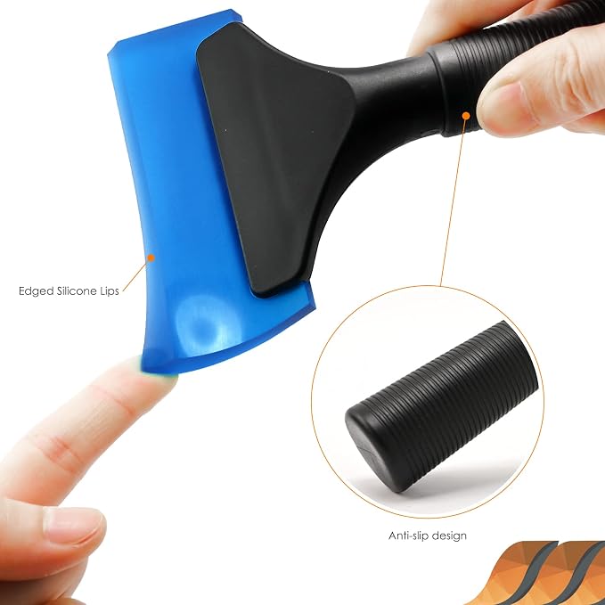 EHDIS Small Squeegee 5 inch Rubber Window Tint Windshield Scraper - Image 2