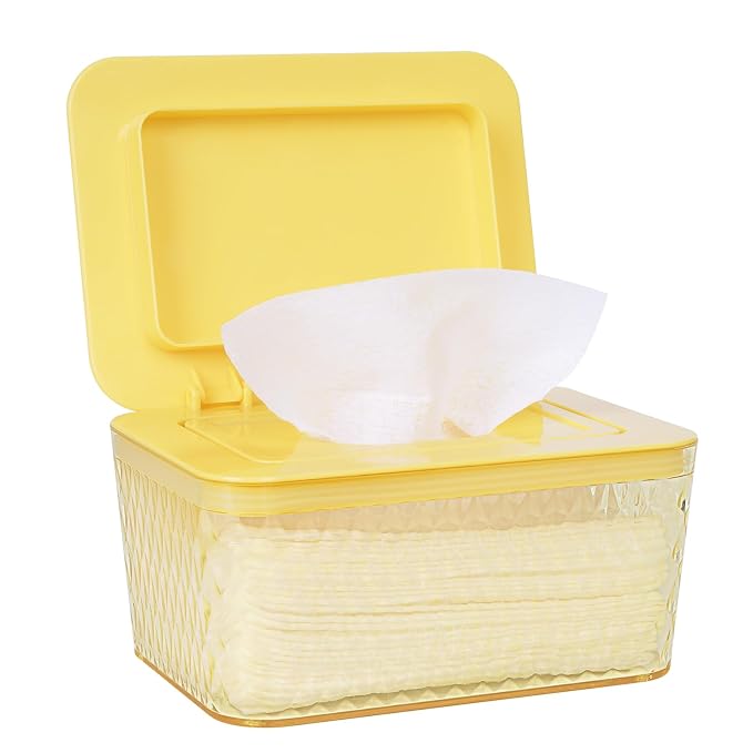 Wipes Dispenser, One-Handed Operation Wipe Holder by Whiidoom