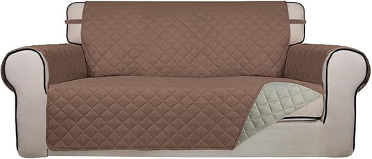 PureFit Reversible Quilted Sofa Cover, Water Resistant Slipcover Furniture by PureFit
