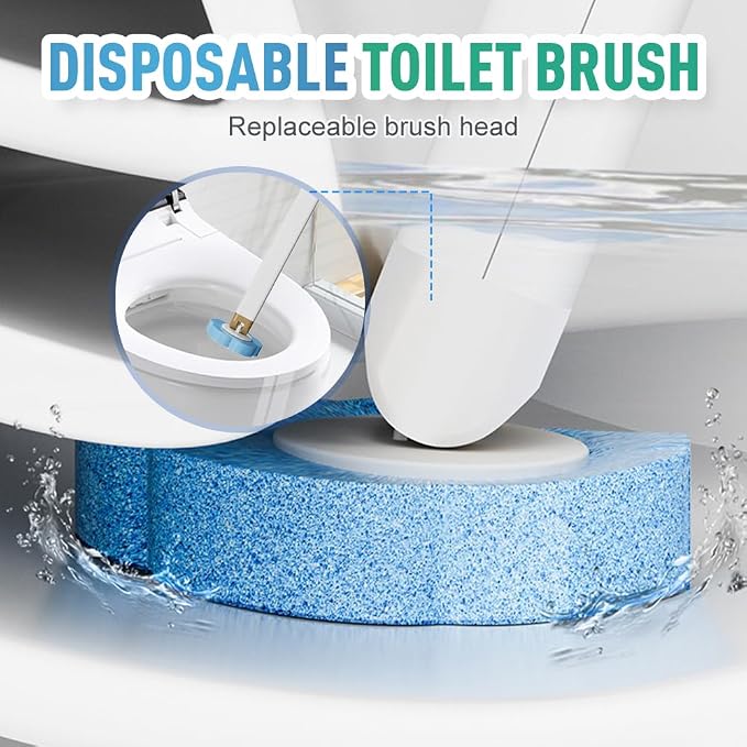 Disposable Toilet Brush, 2026 New Toilet Brush Holder, Compact Wall Mounted - Image 4
