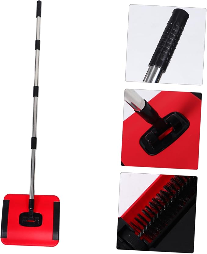 Cabilock Hand Push Carpet Sweeper Lightweight Manual Vacuum - Image 7