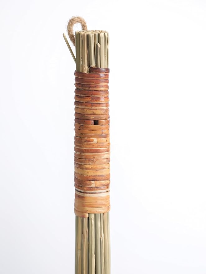 Deluxe Vietnamese Natural Straw Broom /45" Handmade Soft Grass Sweeping Broom - Image 8