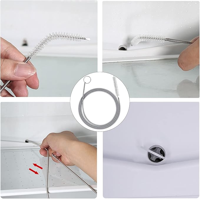 Extra Long Pipe Tube Cleaner Fridge Drain Pipe Dredging Tool Flexible Drain - Image 4