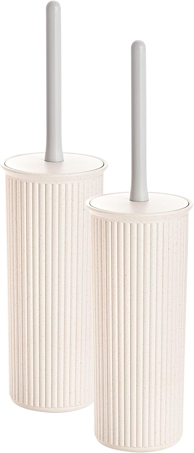 Eco-Friendly Decorative Plastic Toilet Bowl Brush and Holder Set, Cleaner by Superio