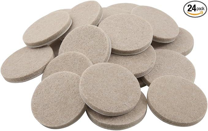 SOFTTOUCH 1 1/2" Round Heavy Duty Felt Furniture Pads by SOFTTOUCH