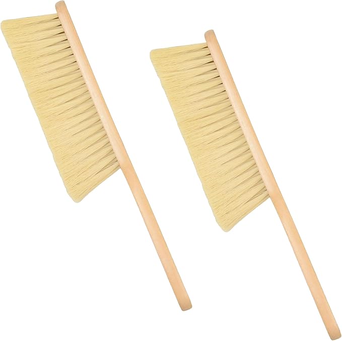 Wooden Bench Brush with Soft Bristles – 2 Pack Wide Table & Counter Dusting - Image 6