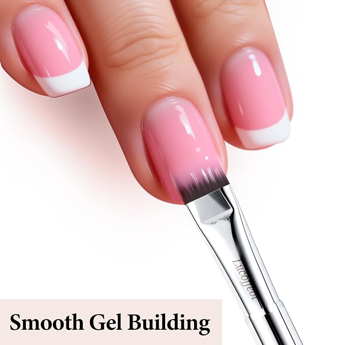Nail Art Brush, 2-in-1 French Tip and Cuticle Cleanup Brush - Image 5