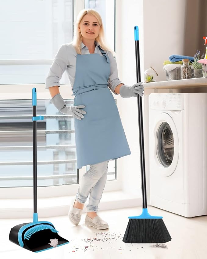 52" Long Handle Broom and Dustpan Set - Image 7
