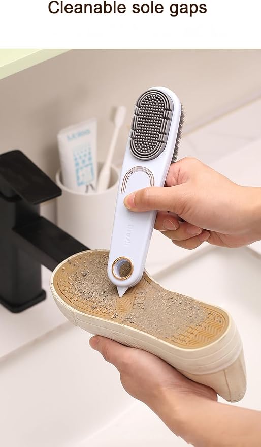 Long Handle Multifunctional Double-Sided Shoe Brush, no Damage to Shoes - Image 4