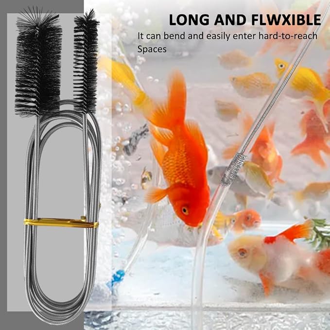 Flexible Long Drain Brush Set, Stainless Steel Tube Cleaning Brushes - Image 5