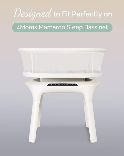Bassinet Fitted Sheets for 4moms Mamaroo Sleep Bassinet - Fits 18 x 30 Inch Oval Bassinet Mattress - Buttery Soft, Premium Stretchy Jersey Knit Sheets - Sky + Sage + Cloud, 3 Pack
