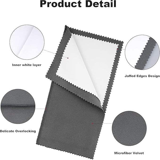 Syyflibb 2PCS Jewelry Cleaning Cloth - Image 4