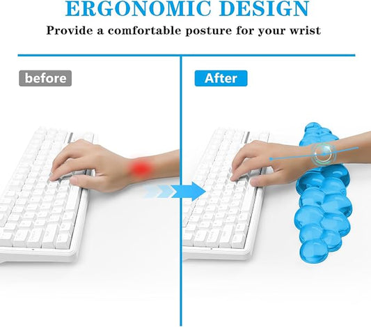Gel Cloud Keyboard Wrist Rest, Cute Wrist Support and Arm Support Keyboard Rest - Image 2