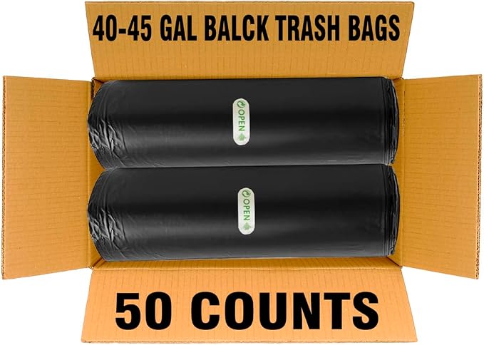 40-45 Gallon Lawn & Leaf Trash Bags, Construction, Industrial - Image 4