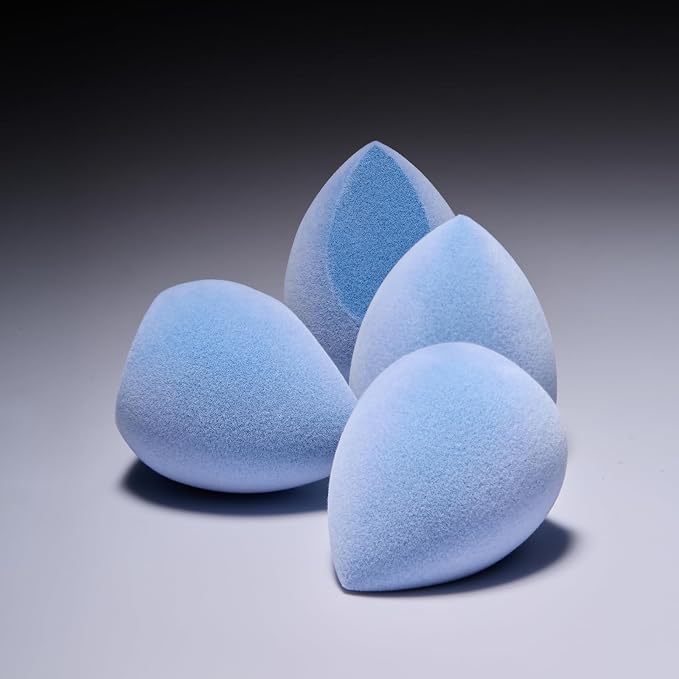 JUNO & Co. Microfiber Makeup Sponge Set 4-Pack, Dual Layer Technology and - Image 2