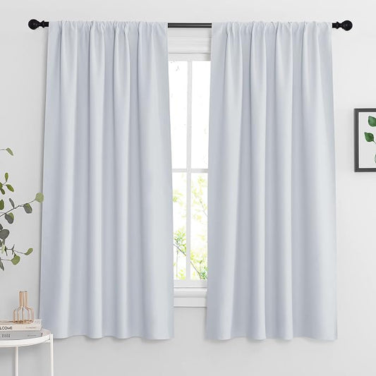 RYB HOME White Room Darkening Curtains by RYBHOME