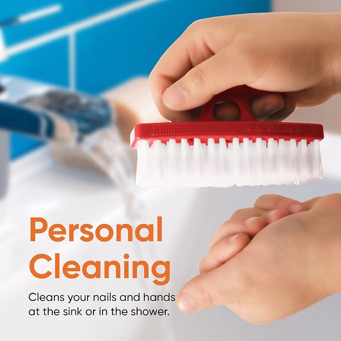 Nail Brush for Cleaning Fingernails, Nail Scrubber Brush, Toe Foot Hands - Image 5