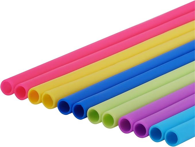 tifanso 14PCS Reusable Silicone Straws - Image 4