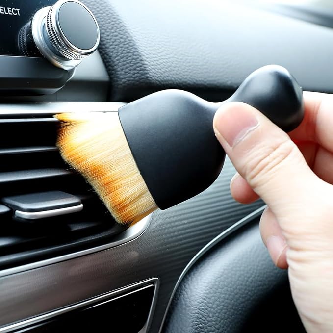 Car Detailing Brush, Soft Bristle Cleaning Brush, Scratch-Free Auto Duster Tool - Image 3